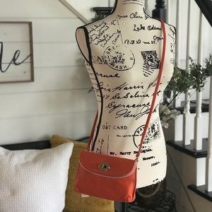 NWT Fossil Monica Crossbody Monarch Orange Purse